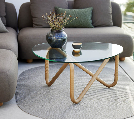 Cane-line Wave Coffee Table Base Outdoor-Beaumonde