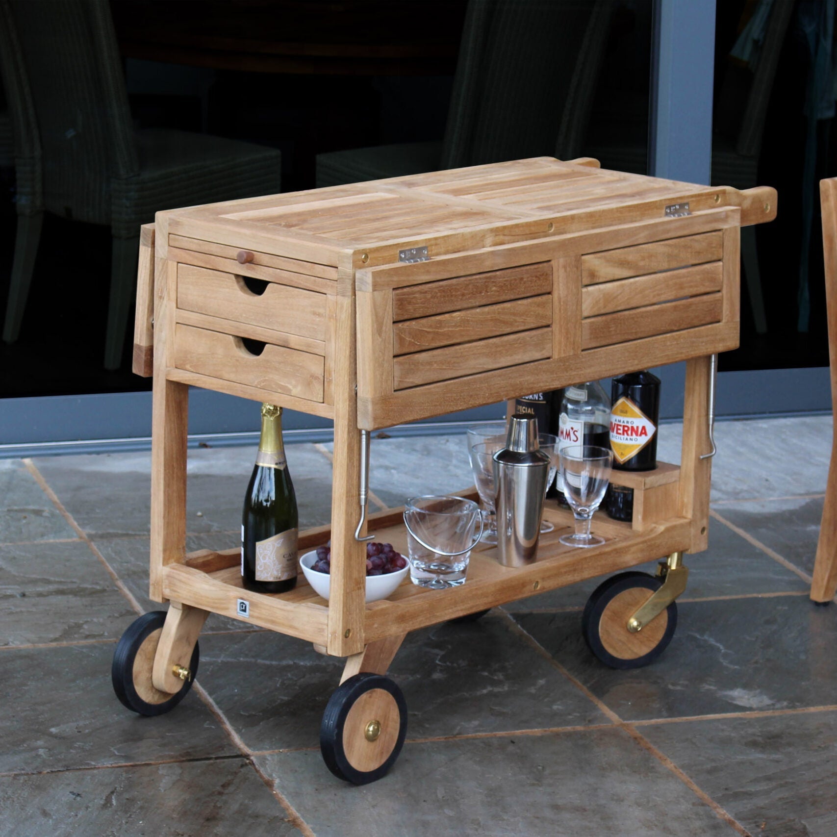 PR Home Carmel Outdoor Serving Trolley