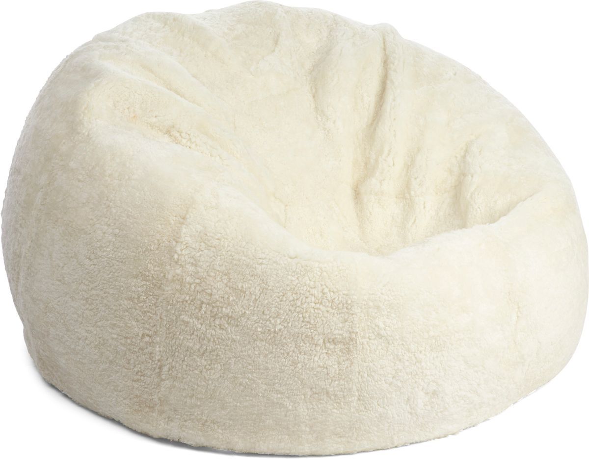 Natures Collection Round Sheepskin Bean Bag | Short Wool | Medium | Large