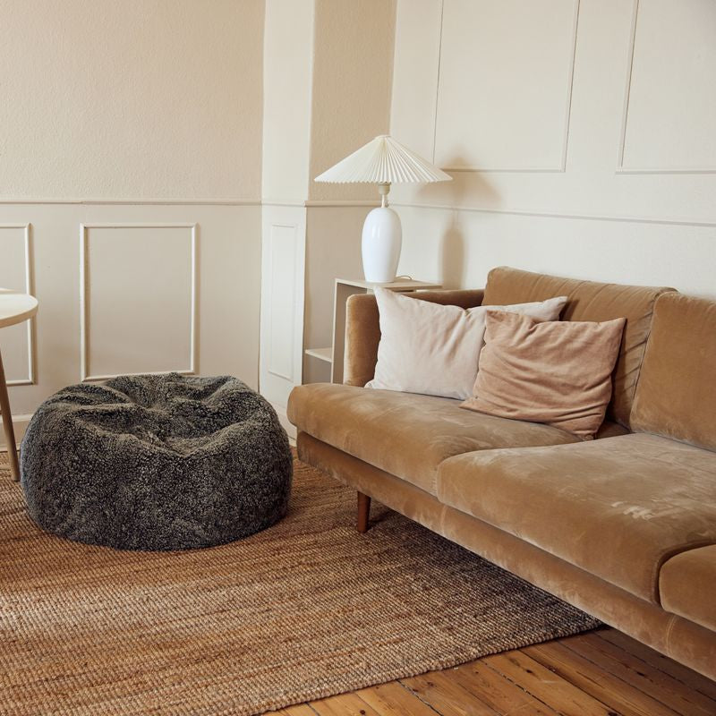 Natures Collection Round Sheepskin Bean Bag | Short Wool | Medium | Large