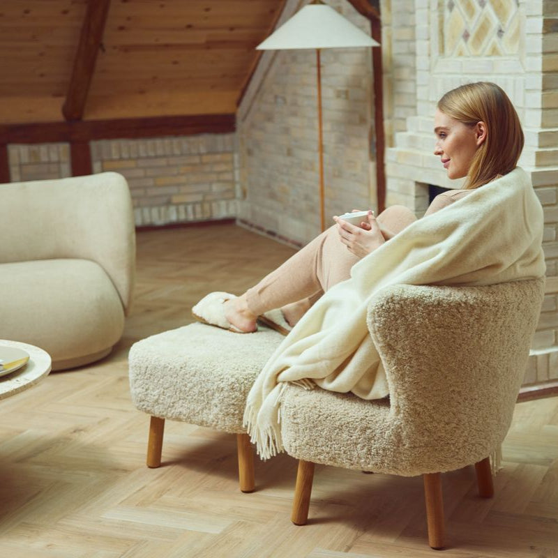 Natures Collection Emily Lounge Chair | Short Wool