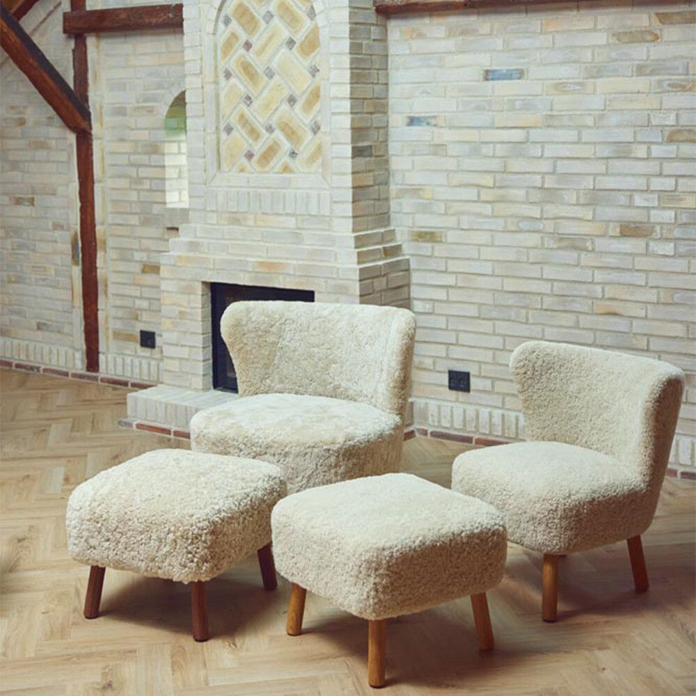 Natures Collection Emily Lounge Chair | Short Wool