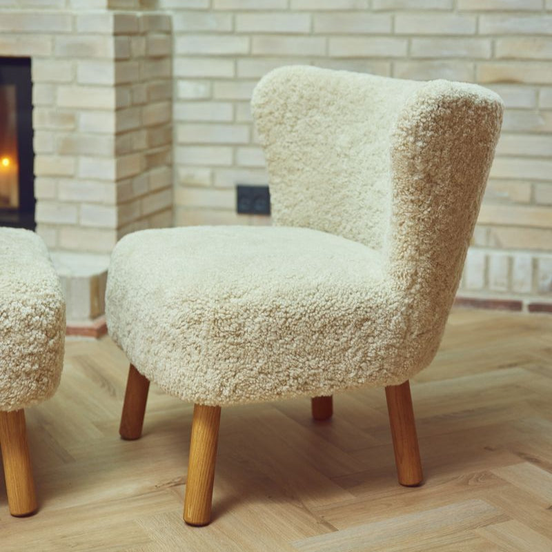 Natures Collection Emily Lounge Chair | Short Wool