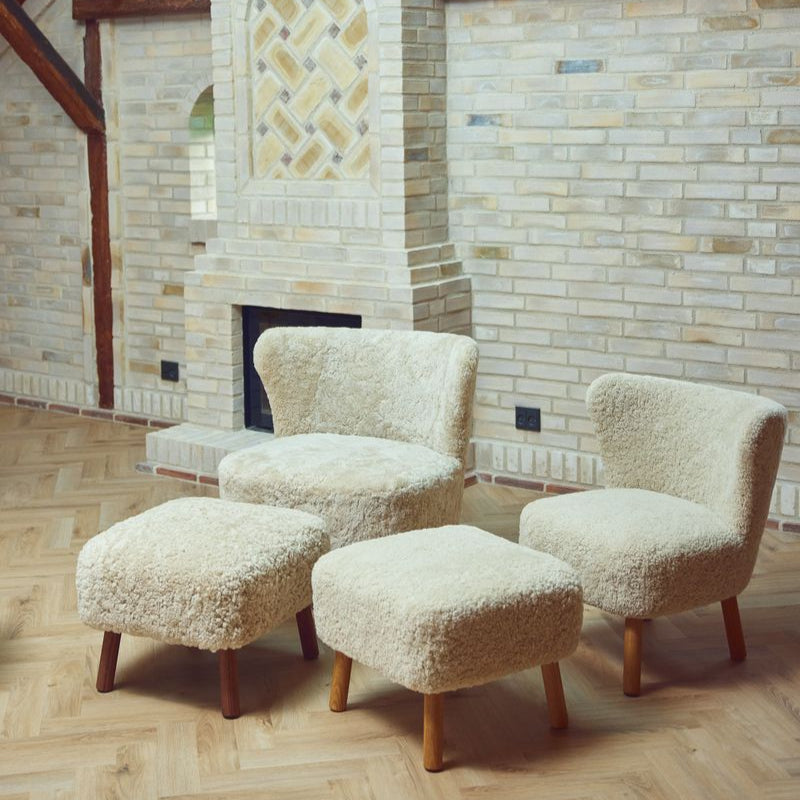 Natures Collection Emily Lounge Chair | Short Wool