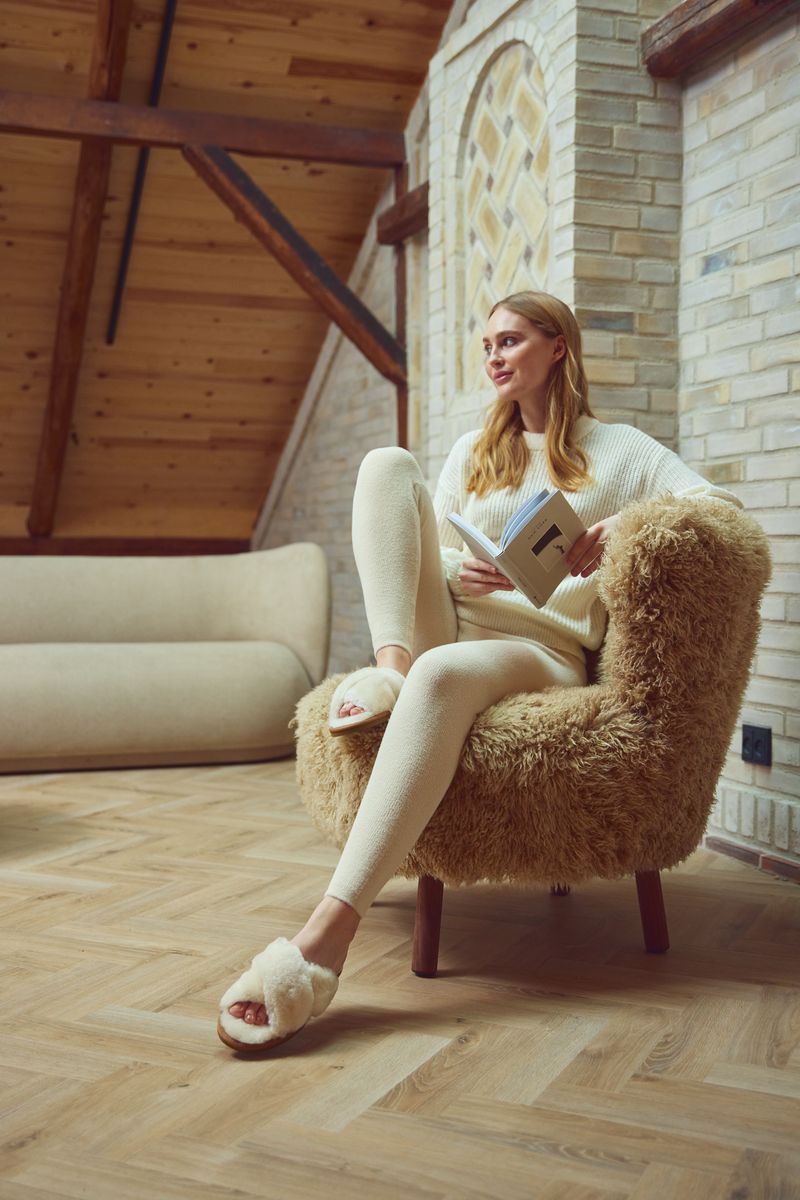 Natures Collection Emily Lounge Chair | Long Wool