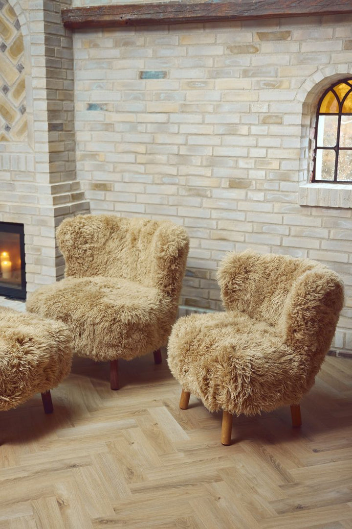 Natures Collection Emily Lounge Chair | Long Wool
