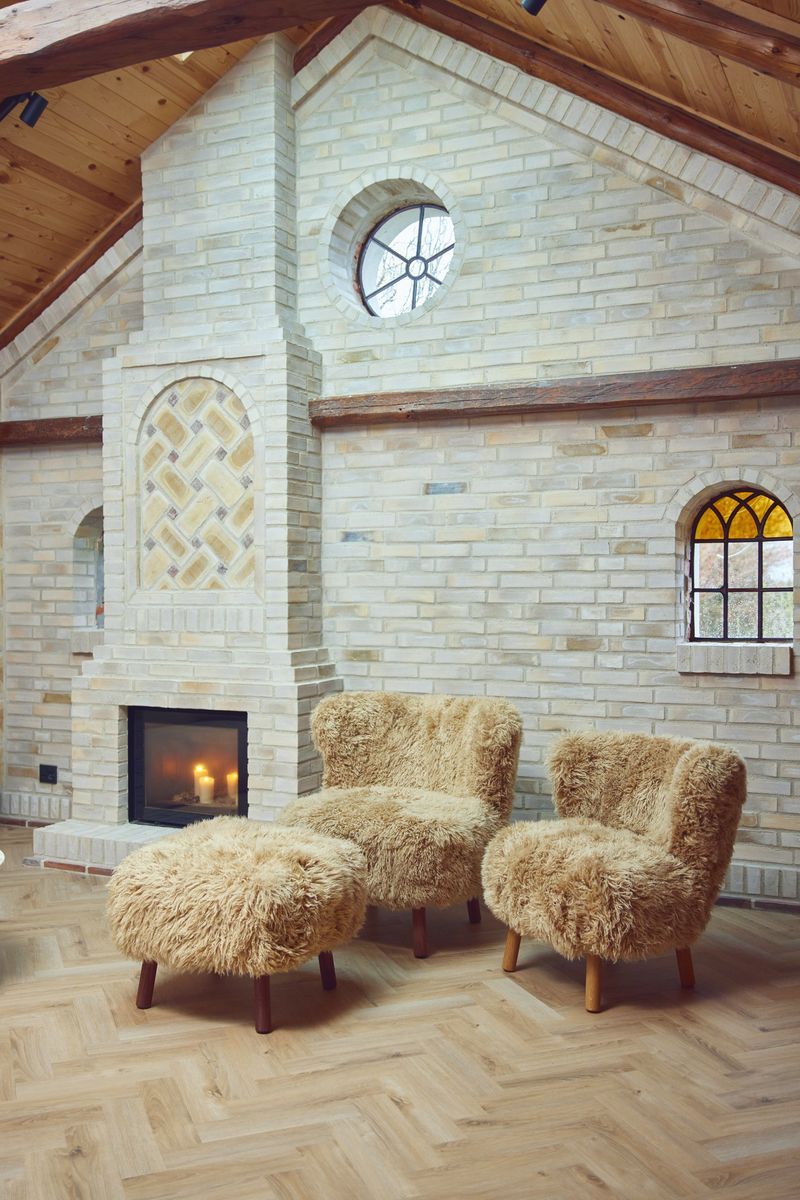 Natures Collection Emily Lounge Chair | Long Wool