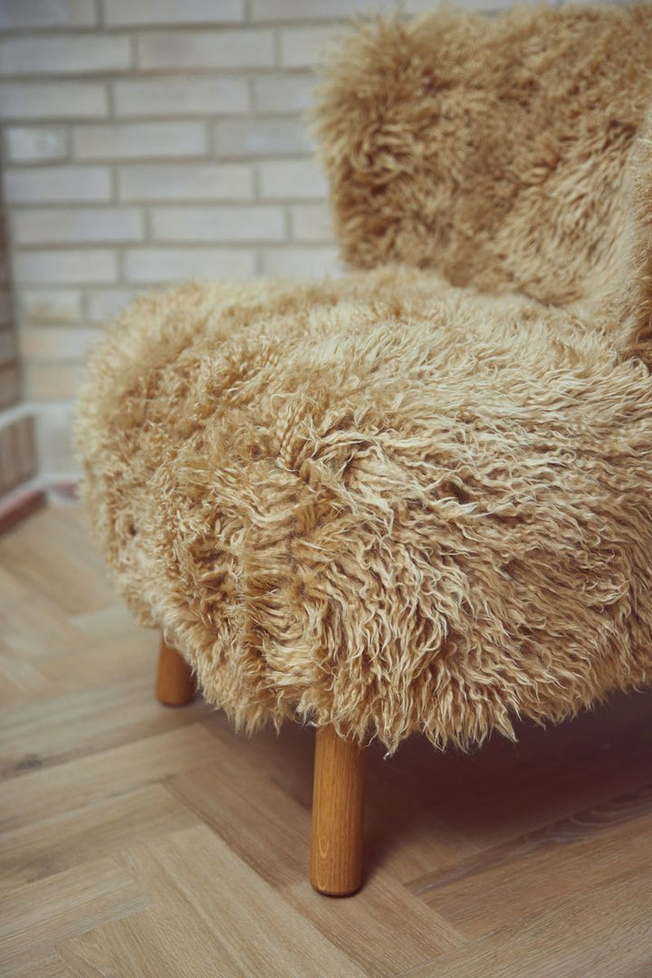 Natures Collection Emily Lounge Chair | Long Wool
