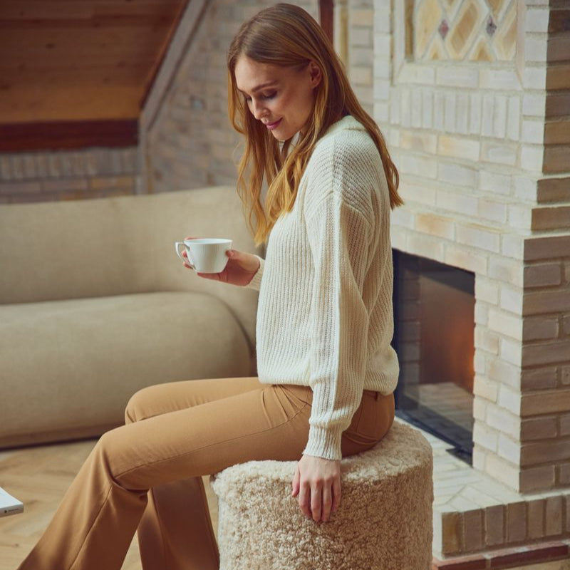 Natures Collection Simon Stool | Short Wool