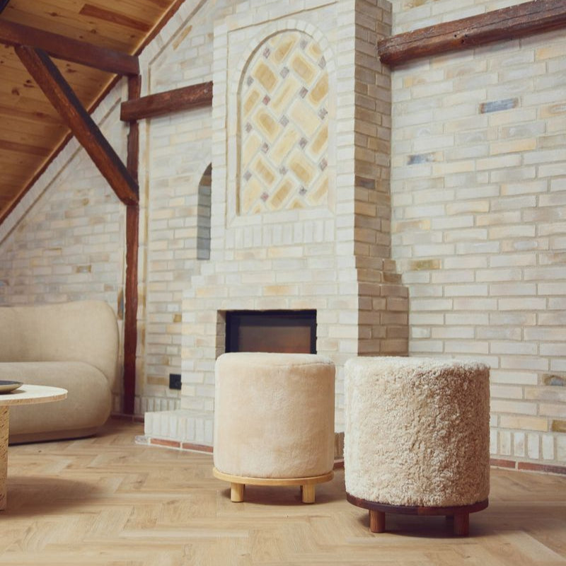 Natures Collection Simon Stool | Short Wool