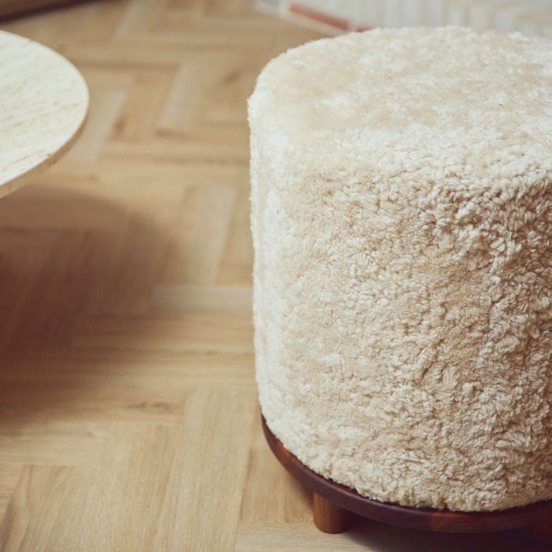 Natures Collection Simon Stool | Short Wool