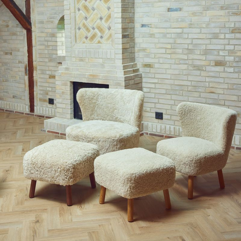 Natures Collection Emil Lounge Chair | Short Wool