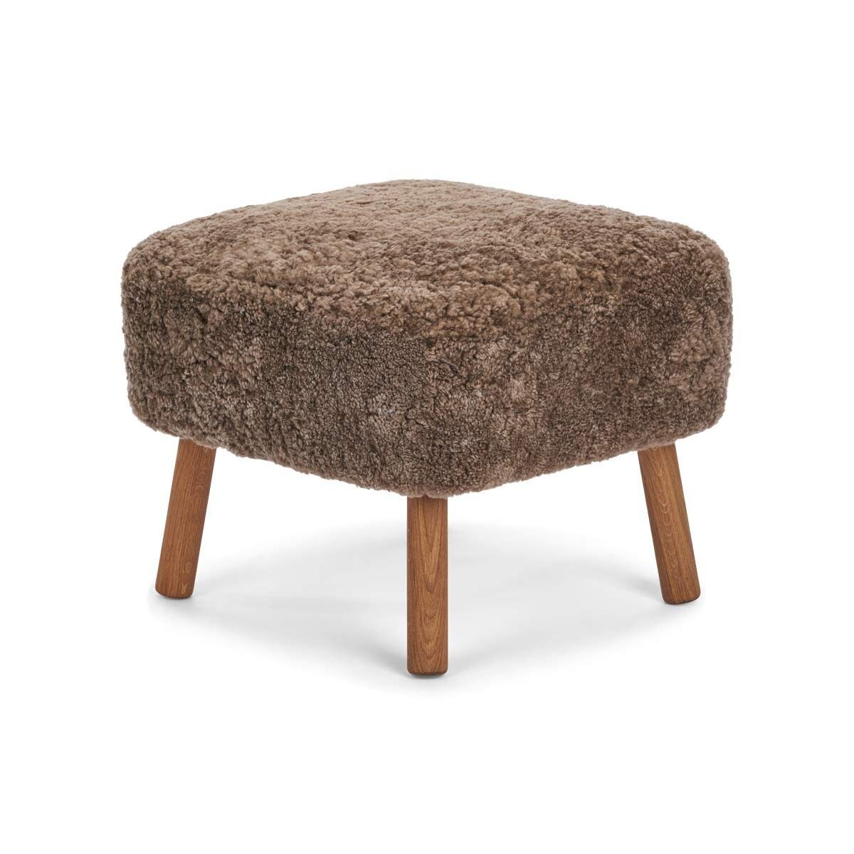 Natures Collection Emil Foot Rest Stool | Short Wool