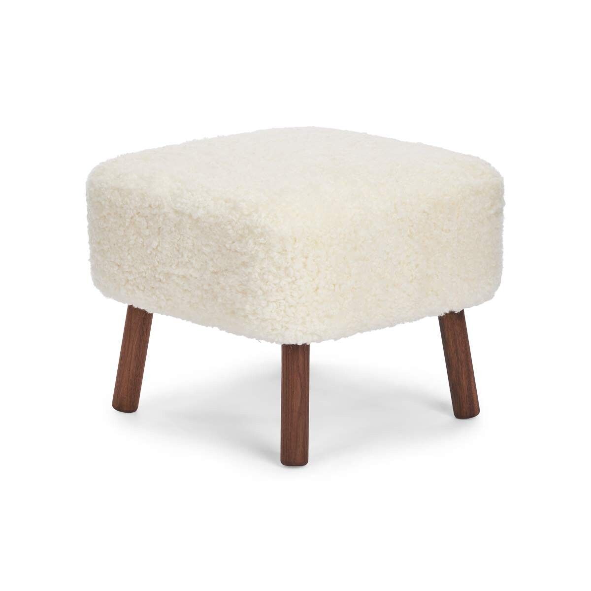 Natures Collection Emil Foot Rest Stool | Short Wool