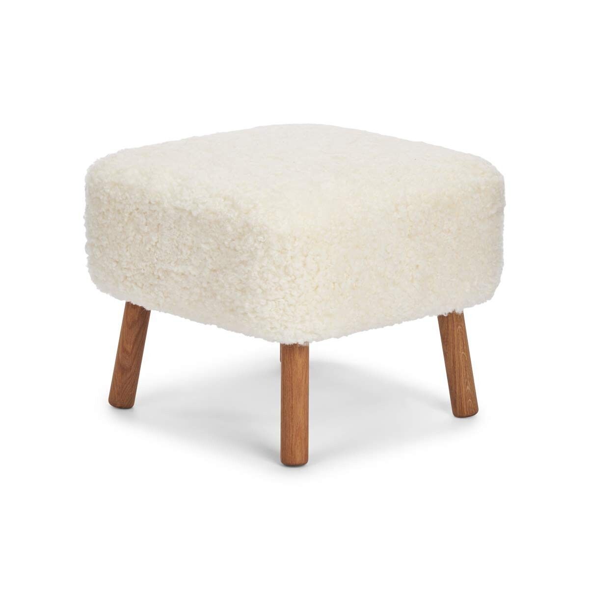Natures Collection Emil Foot Rest Stool | Short Wool