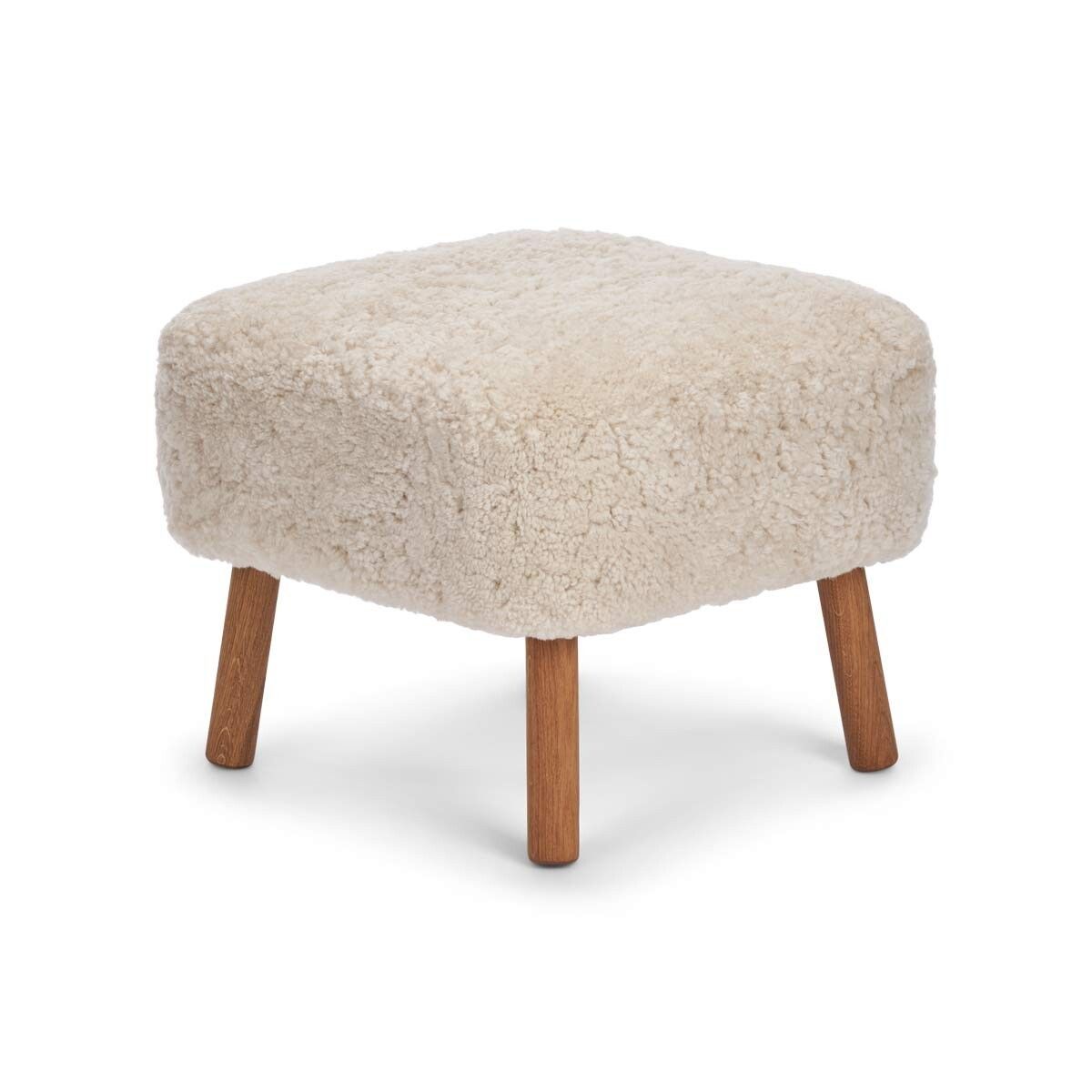 Natures Collection Emil Foot Rest Stool | Short Wool