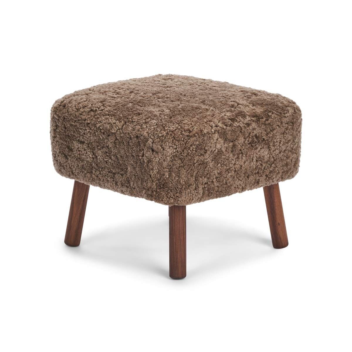 Natures Collection Emil Foot Rest Stool | Short Wool