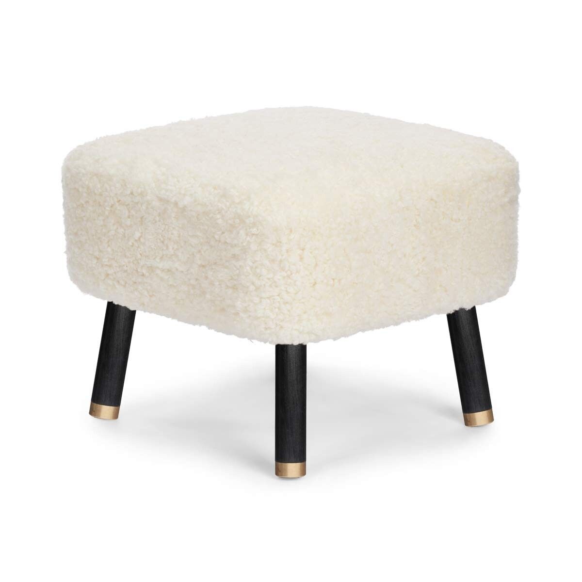 Natures Collection Emil Foot Rest Stool | Short Wool