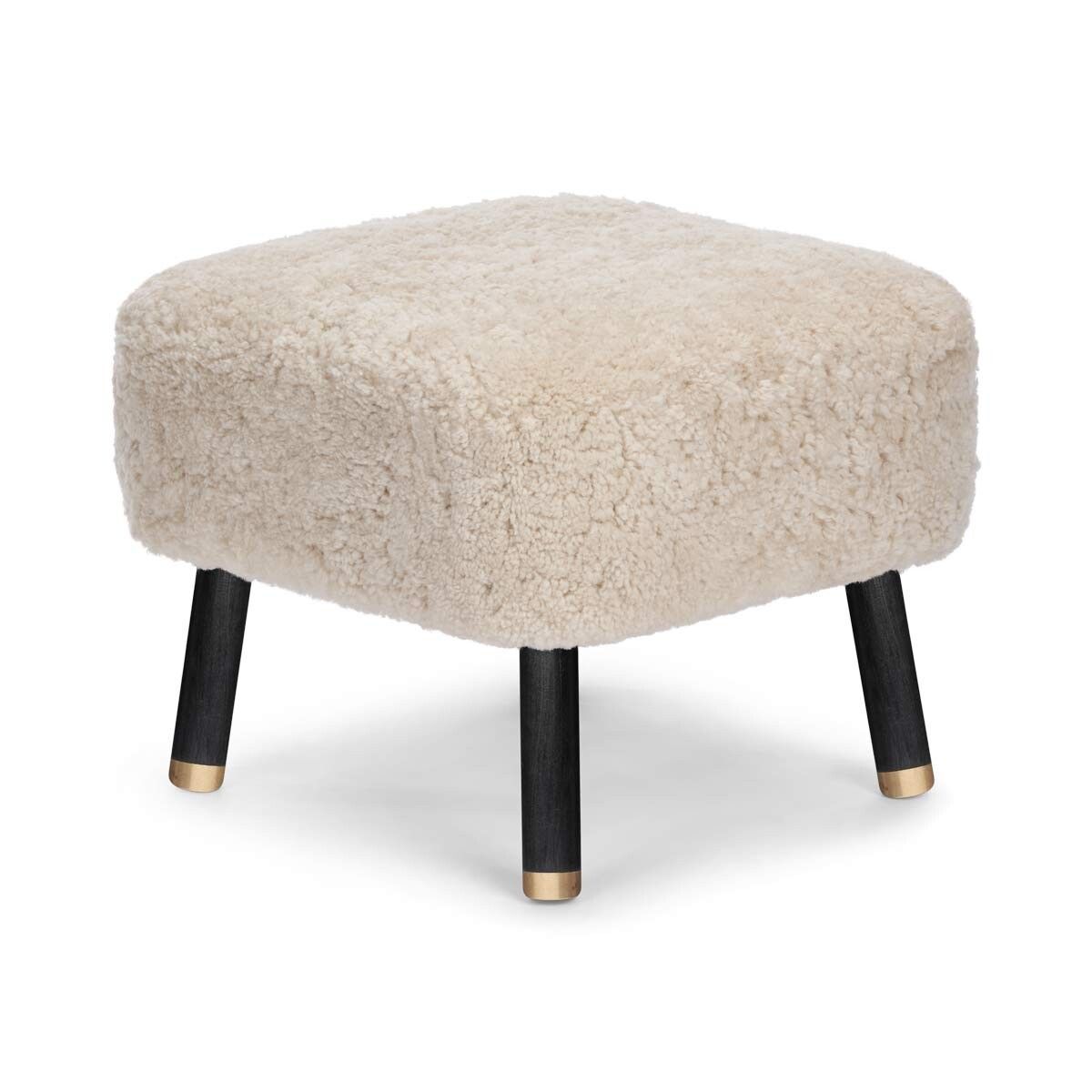Natures Collection Emil Foot Rest Stool | Short Wool