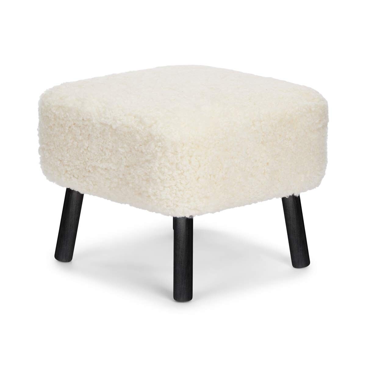 Natures Collection Emil Foot Rest Stool | Short Wool