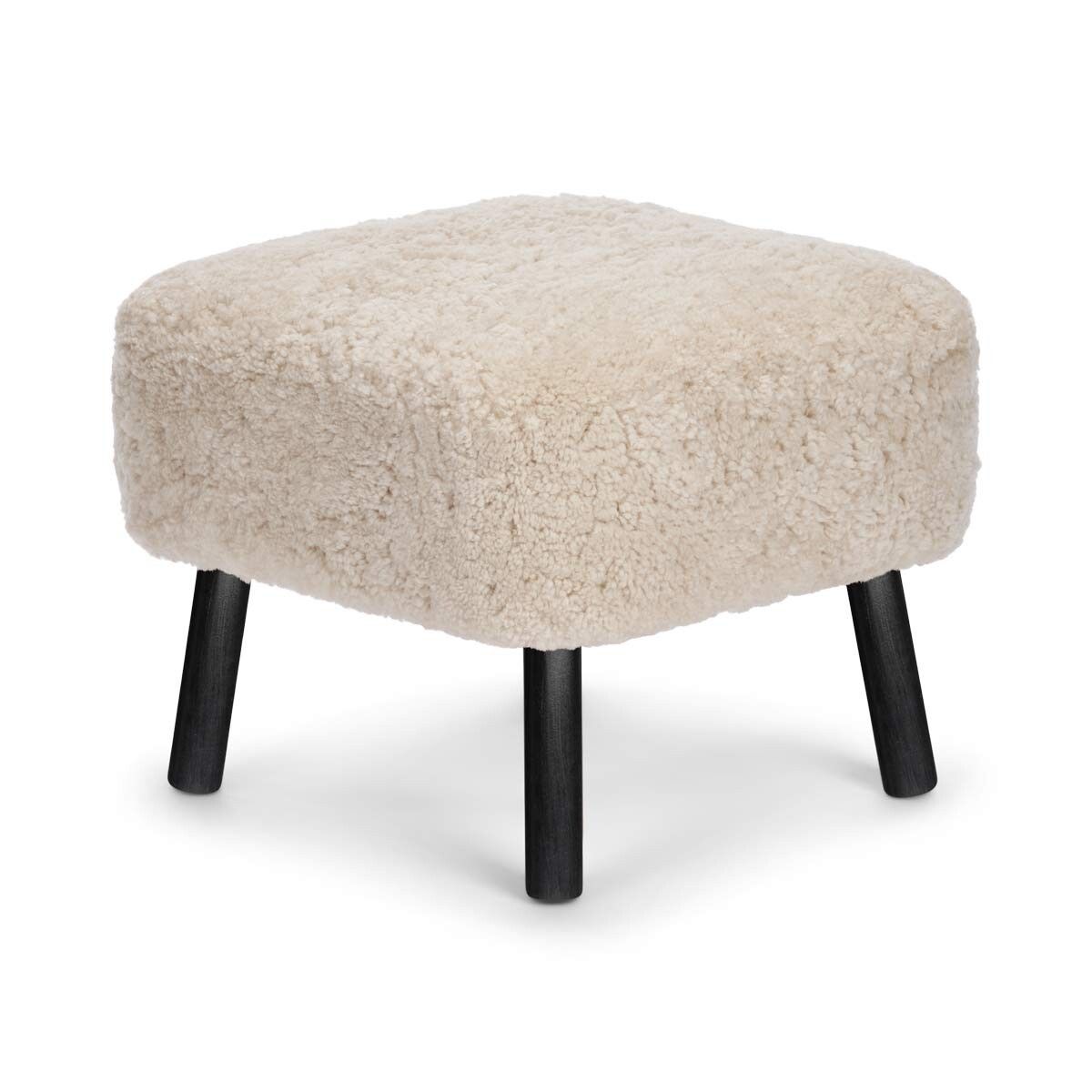 Natures Collection Emil Foot Rest Stool | Short Wool