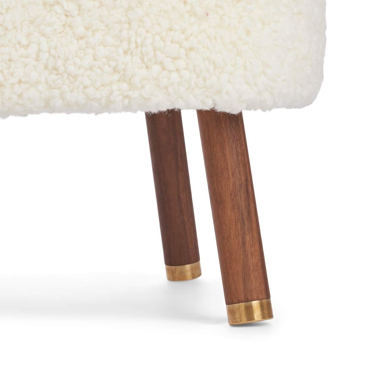 Natures Collection Emil Foot Rest Stool | Short Wool