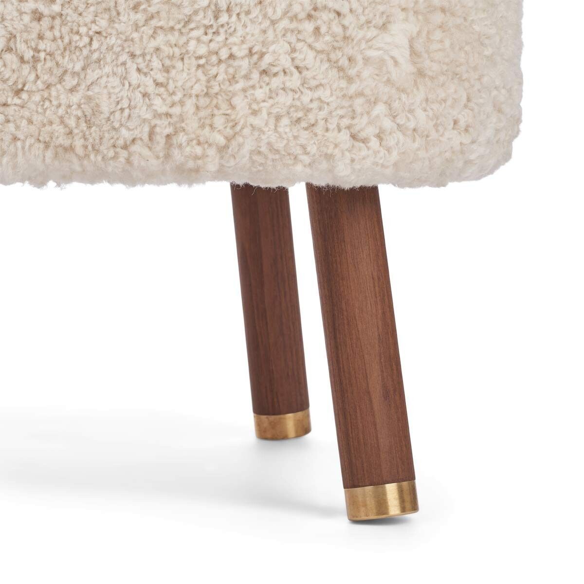Natures Collection Emil Foot Rest Stool | Short Wool