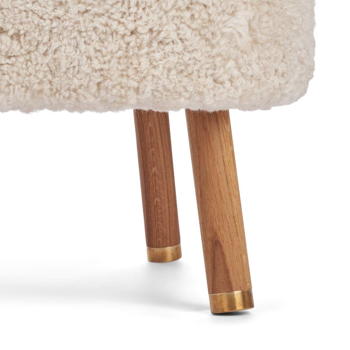 Natures Collection Emil Foot Rest Stool | Short Wool