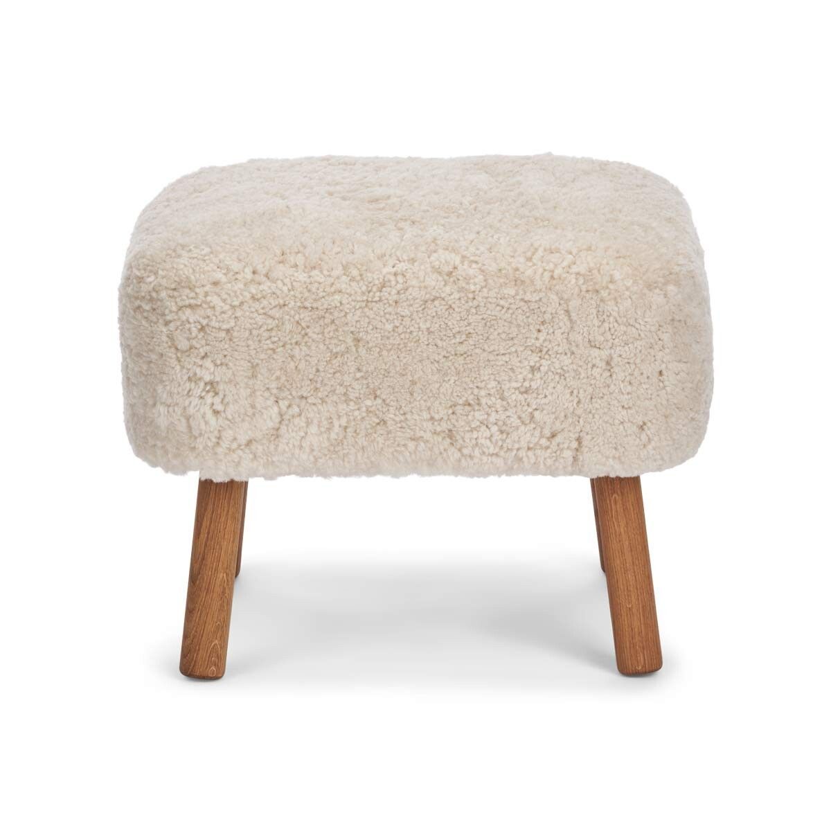 Natures Collection Emil Foot Rest Stool | Short Wool