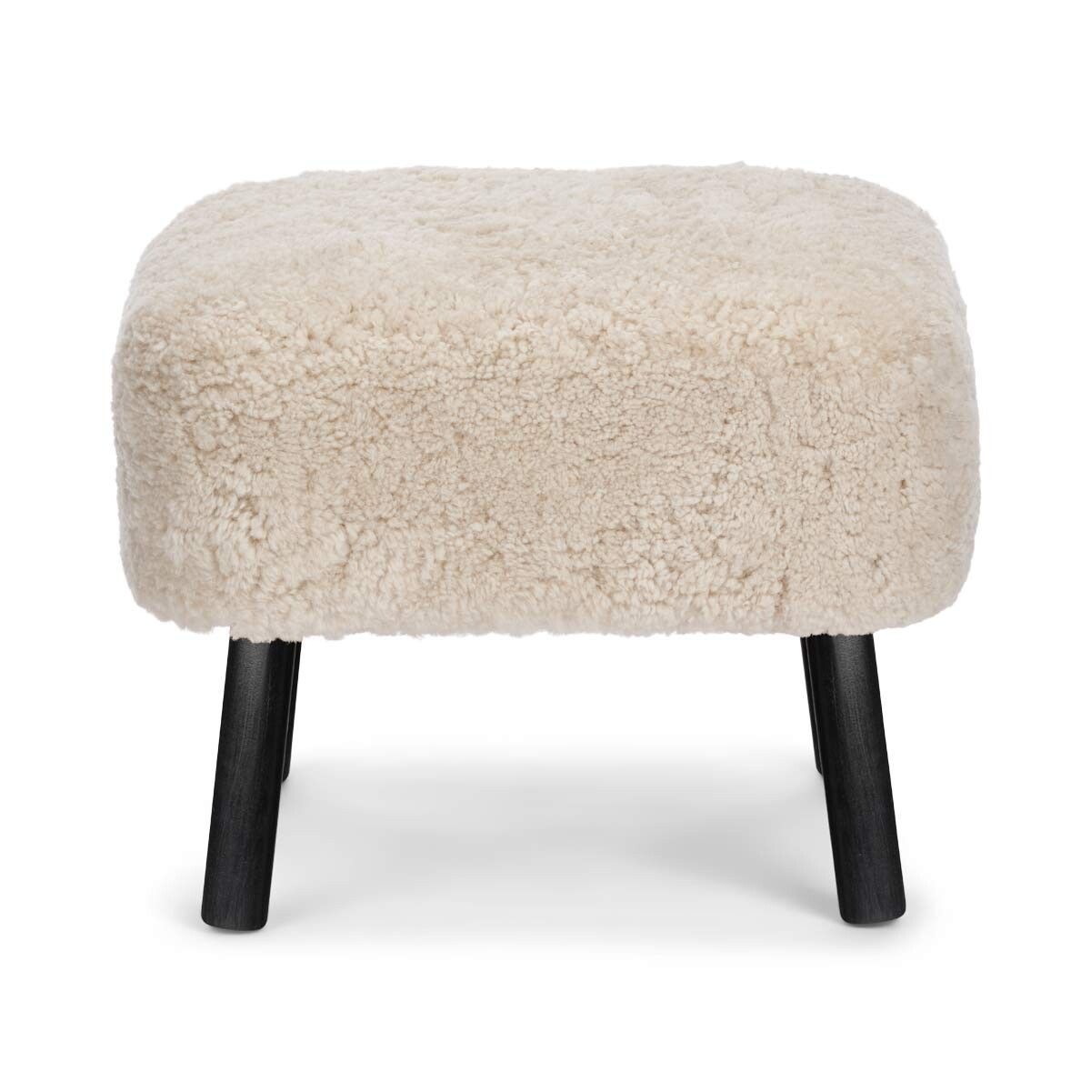 Natures Collection Emil Foot Rest Stool | Short Wool
