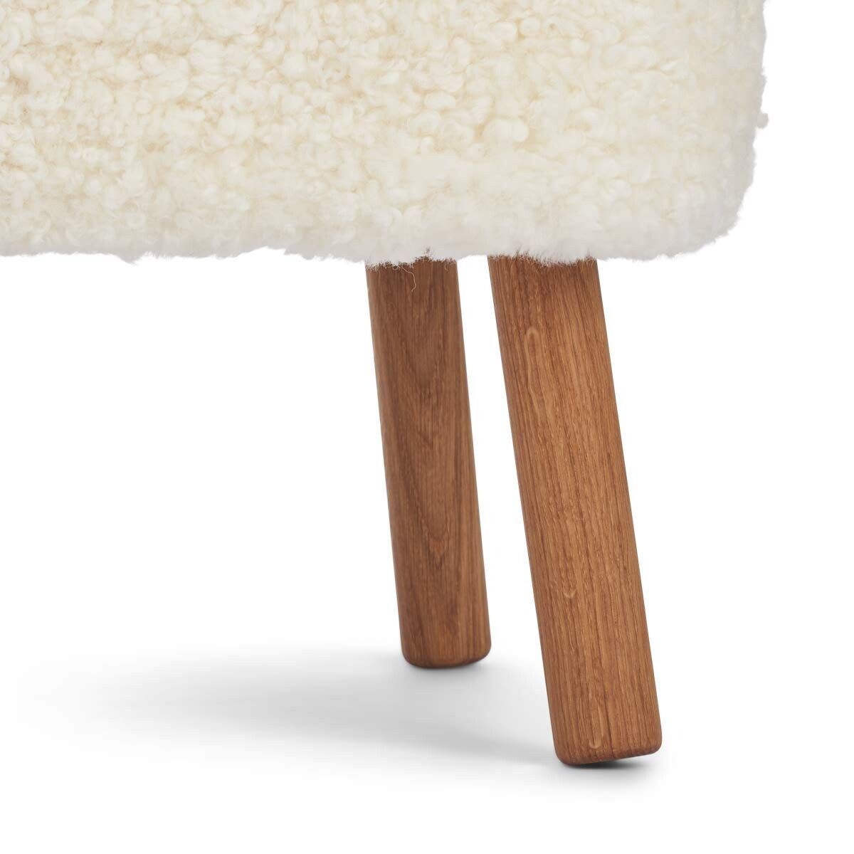 Natures Collection Emil Foot Rest Stool | Short Wool