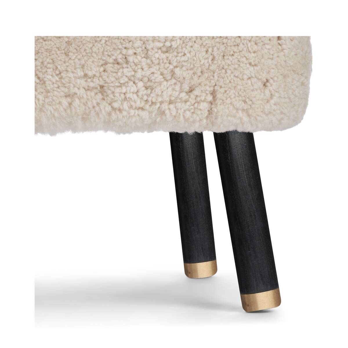 Natures Collection Emil Foot Rest Stool | Short Wool