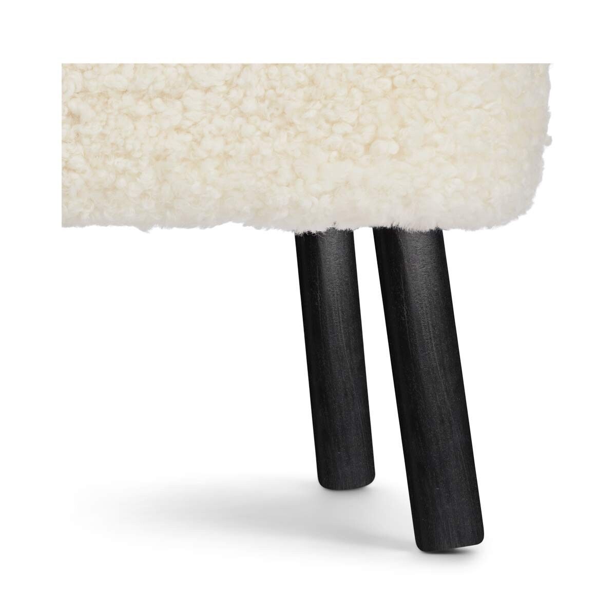 Natures Collection Emil Foot Rest Stool | Short Wool