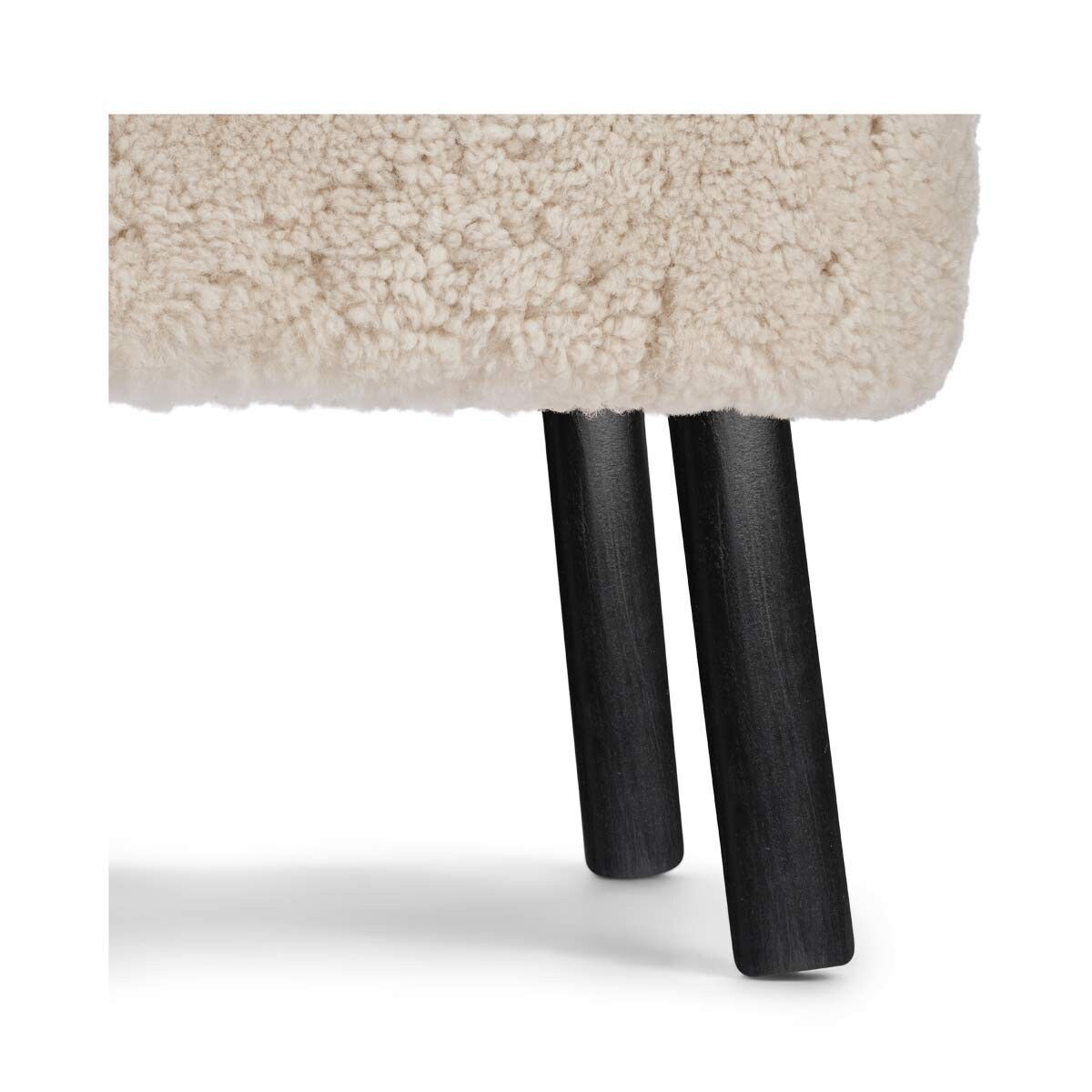 Natures Collection Emil Foot Rest Stool | Short Wool