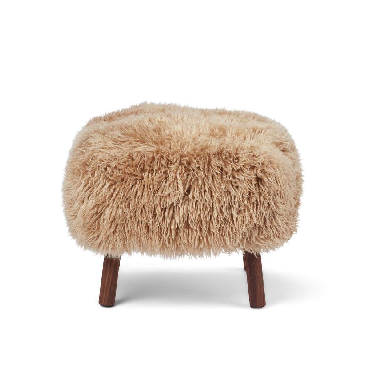 Natures Collection Emil Foot Rest Stool | Long Wool