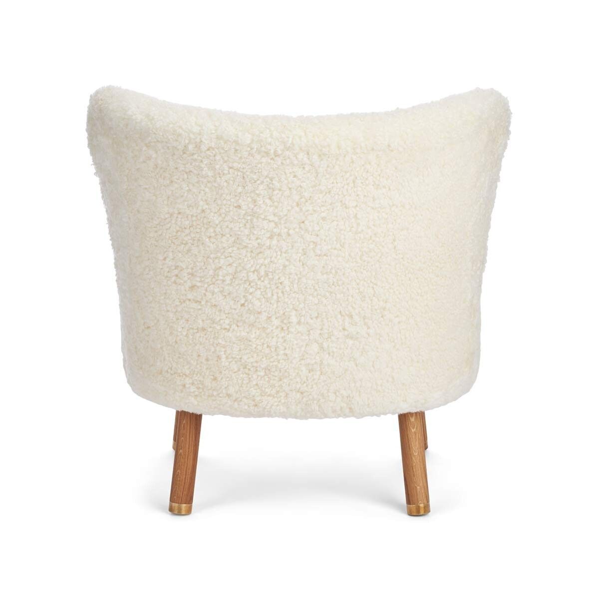 Natures Collection Emil Lounge Chair | Brass | Short Wool