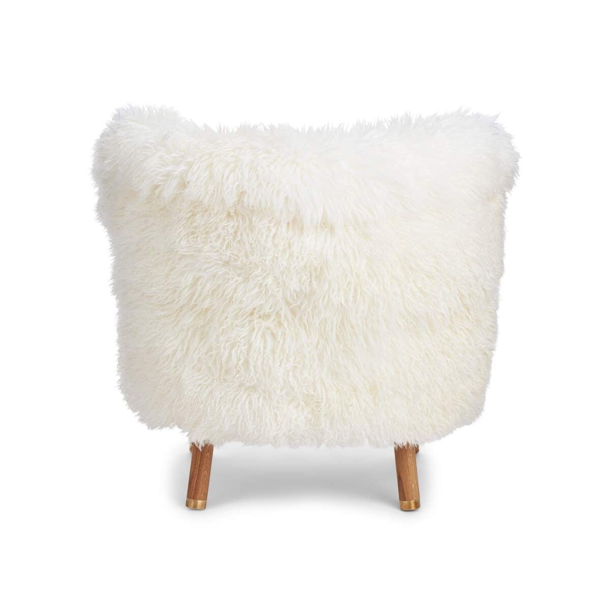 Natures Collection Emil Lounge Chair | Brass | Long Wool
