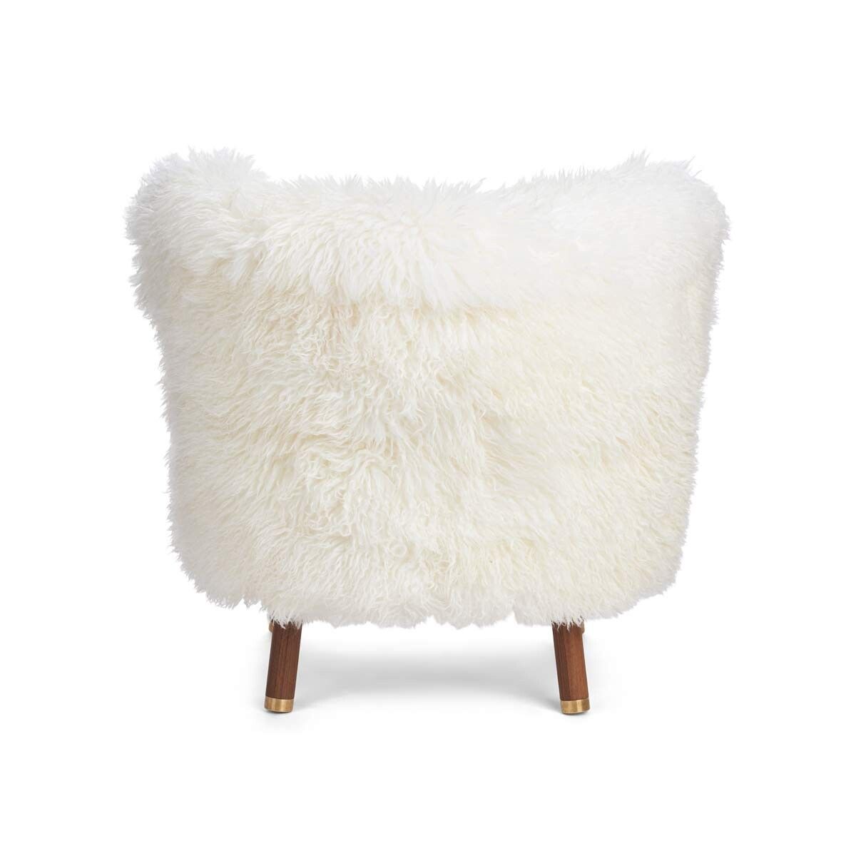 Natures Collection Emil Lounge Chair | Brass | Long Wool