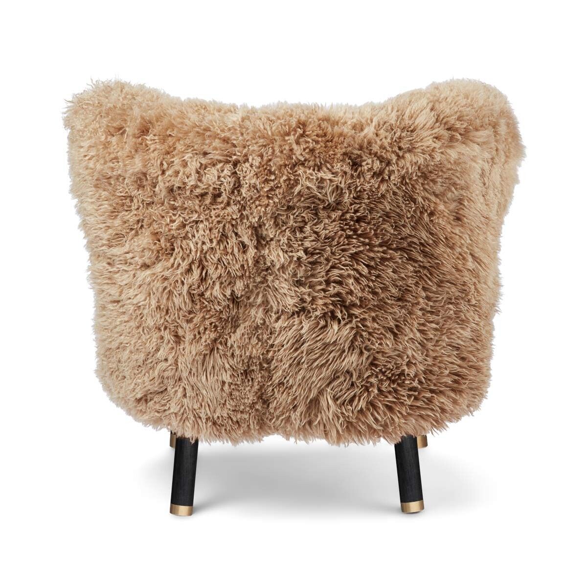 Natures Collection Emil Lounge Chair | Brass | Long Wool