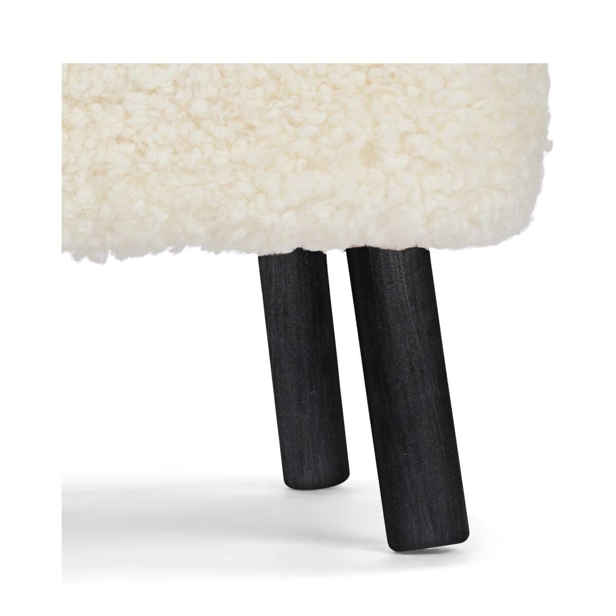 Natures Collection Emily Foot Rest | Short Wool