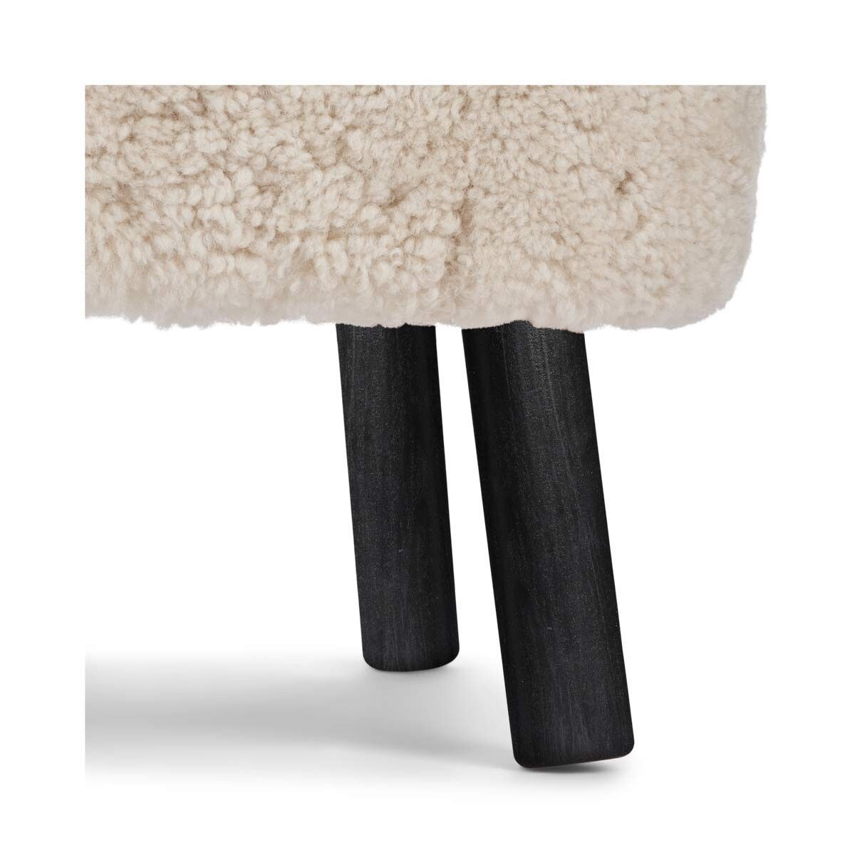 Natures Collection Emily Foot Rest | Short Wool