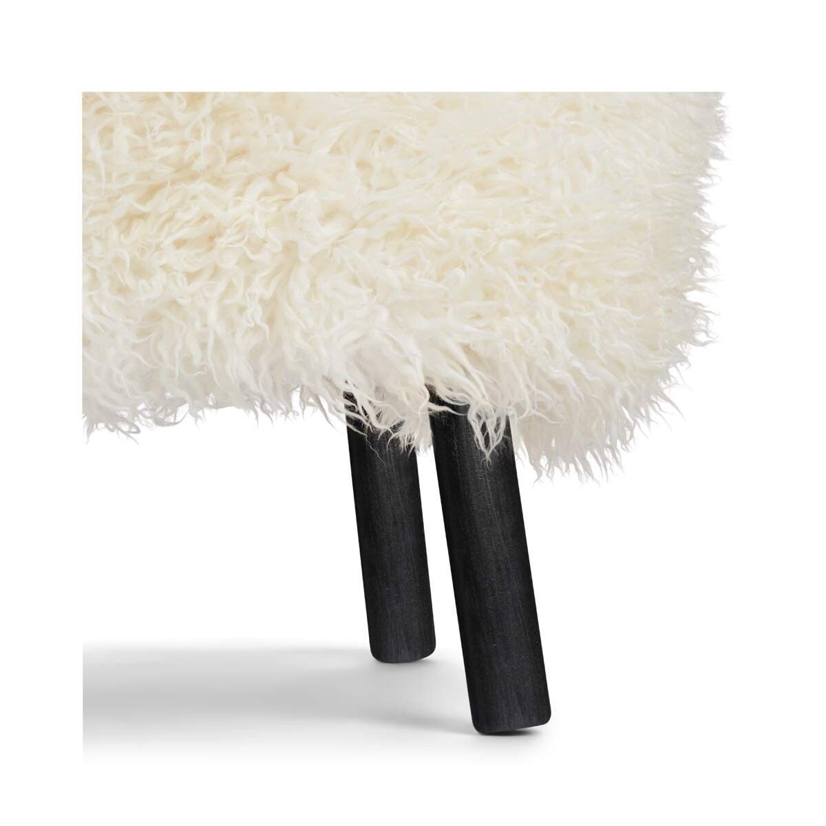 Natures Collection Emily Foot Rest | Long Wool