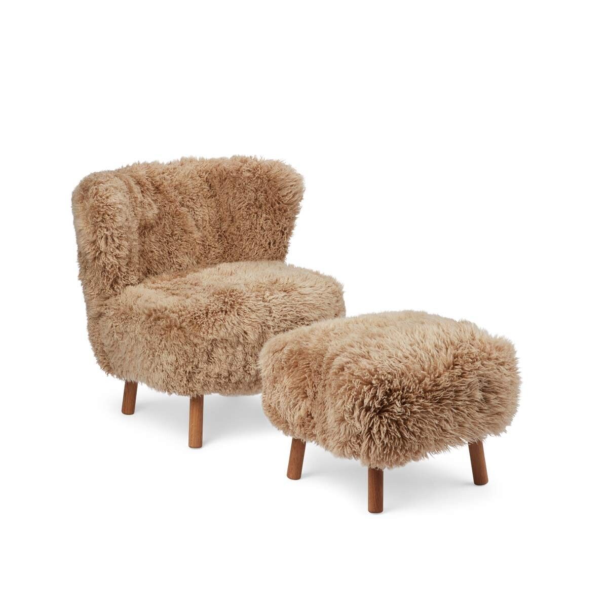 Natures Collection Emily Foot Rest | Long Wool