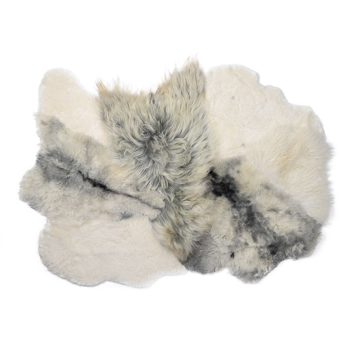 Natures Collection Long Wool / Short Wool Icelandic Sheepskin Design Rug