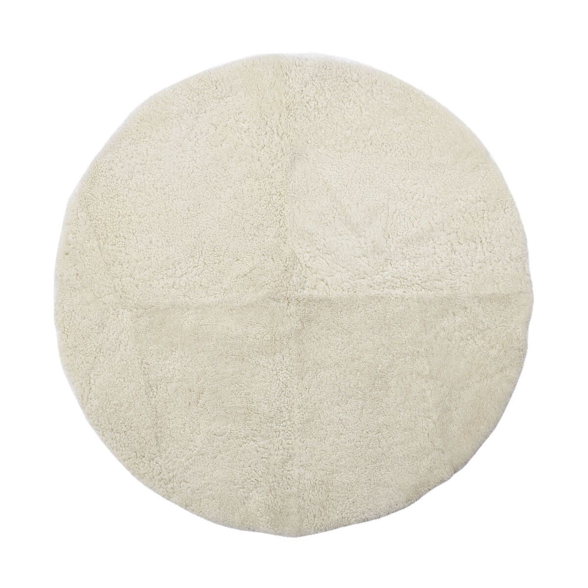 Natures Collection Short Wool Curly Sheepskin Design Rug | Ø180 cm