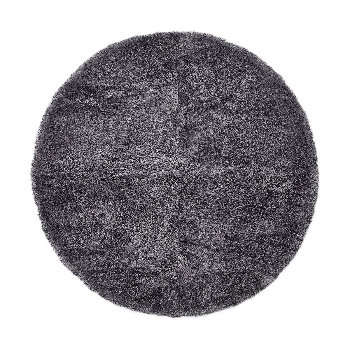 Natures Collection Short Wool Curly Sheepskin Design Rug | Ø180 cm