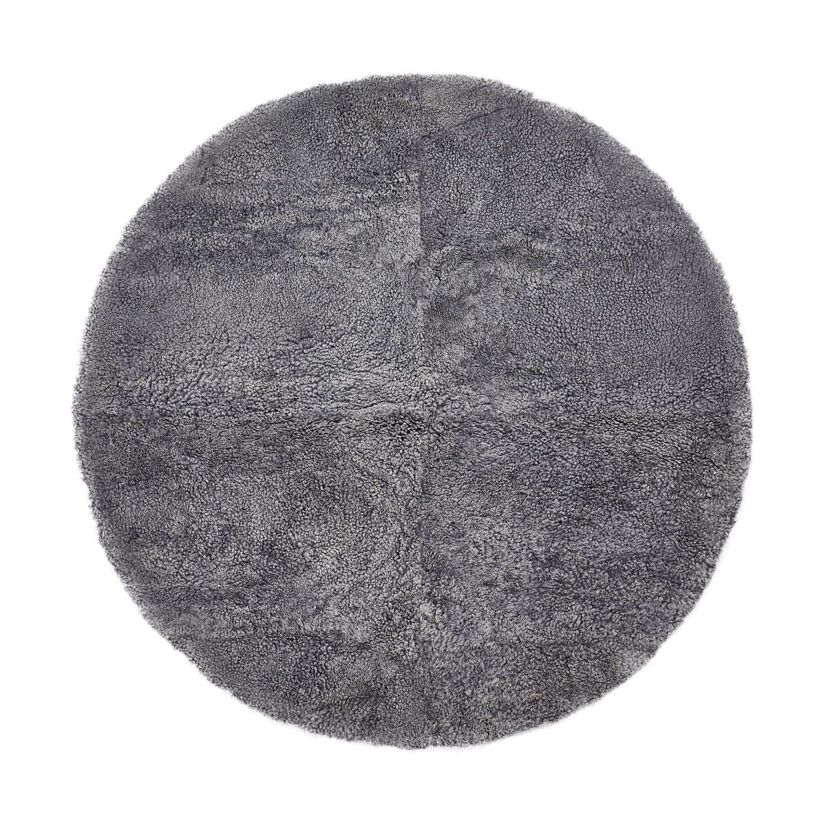 Natures Collection Short Wool Curly Sheepskin Design Rug | Ø180 cm