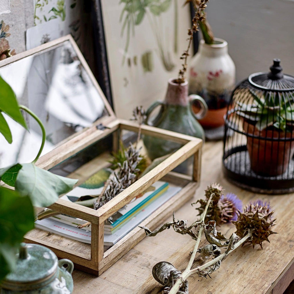 Creative Collection Wed Bamboo Plant Cloche Black-Beaumonde