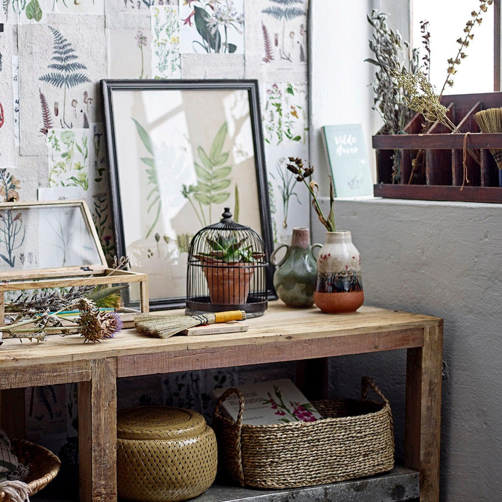 Creative Collection Wed Bamboo Plant Cloche Black-Beaumonde