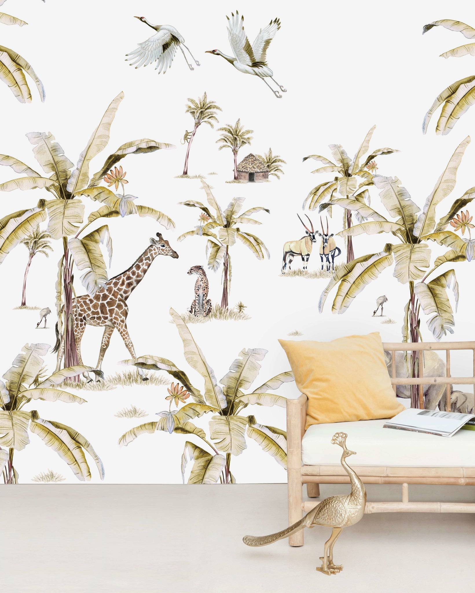 Creative Lab Amsterdam African Safari Sunset Wallpaper Mural-Beaumonde